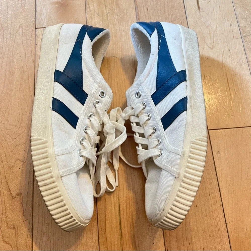 Gola Mark Cox White Navy Tennis Sneakers size nine (9) - Picture 3 of 8